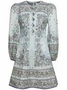 ZIMMERMANN - Matchmaker Keyhole Linen Mini Dress