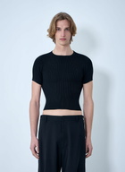 RIER Ribbed Knit Cropped Top