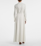 Oscar de la Renta Belted cotton poplin shirt dress