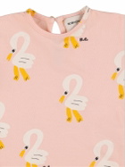 BOBO CHOSES Swan Print Organic Cotton T-shirt