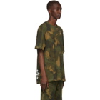 Off-White Khaki Paintbrush Camo Oversized T-Shirt