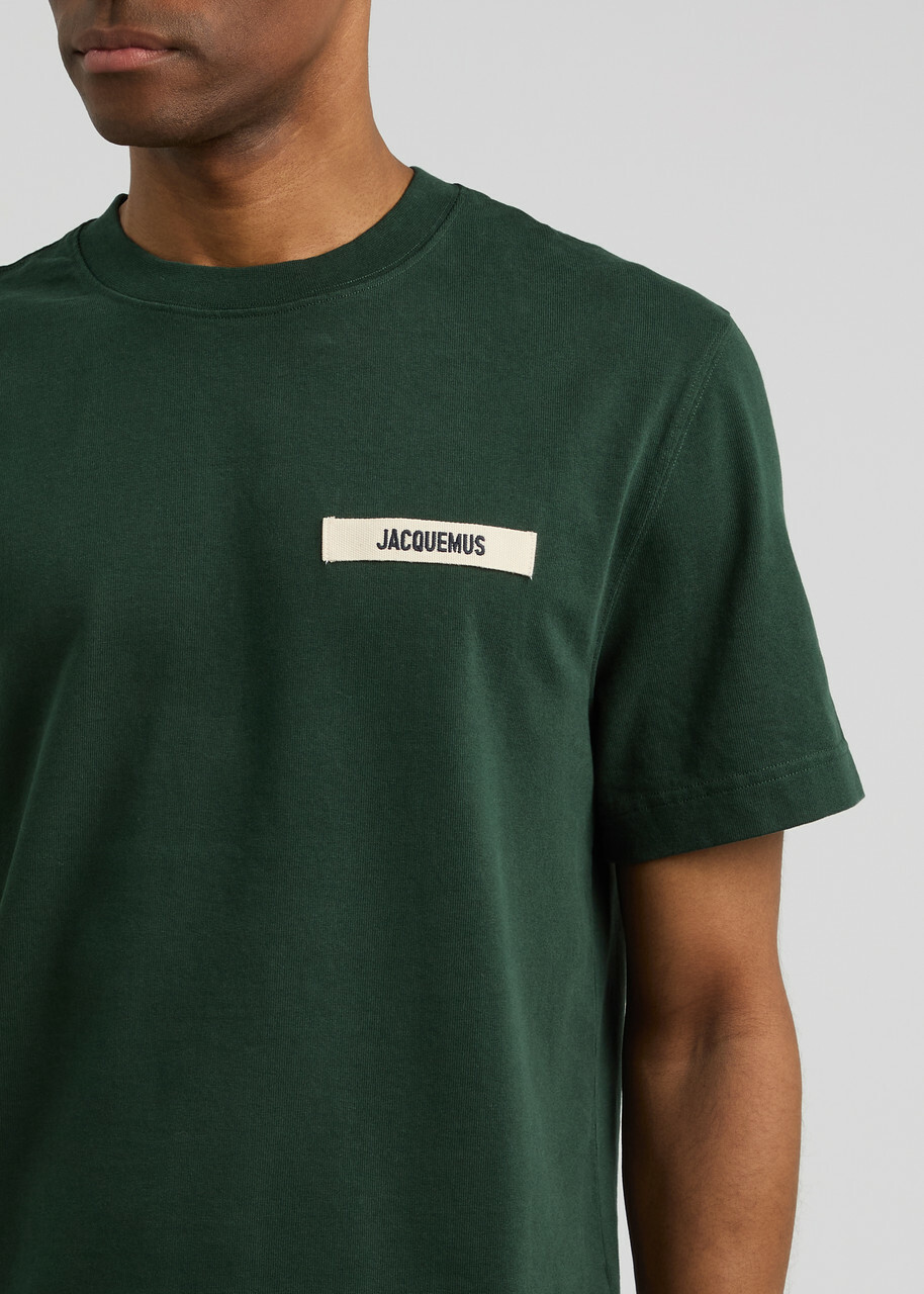 JACQUEMUS Le t-shirt Gros Grain tシャツ Le T-shirt Gros Grain cotton T-shirt in black - Jacquemus | Mytheresa