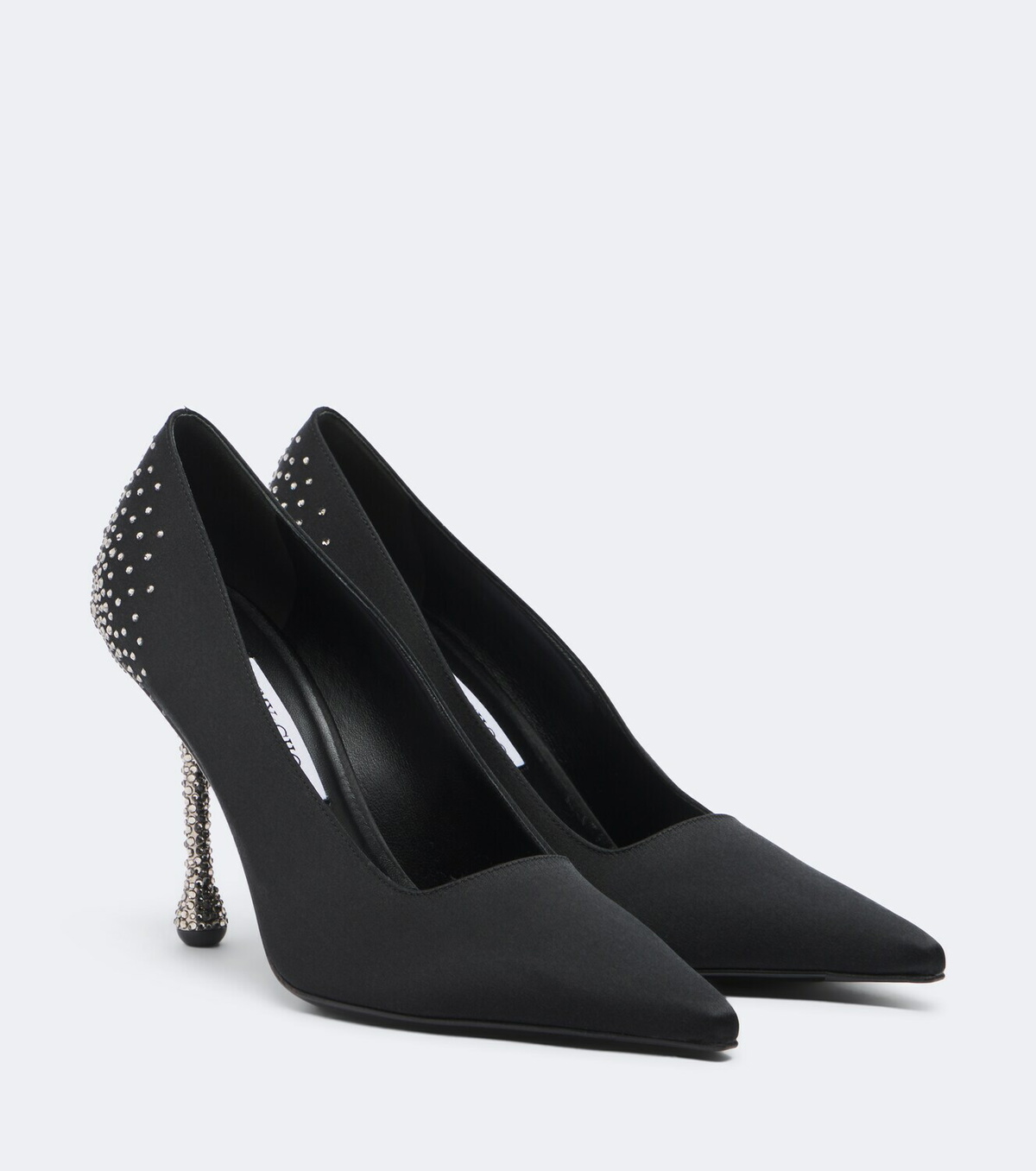 Jimmy Choo Ixia crystal-embellished satin pumps