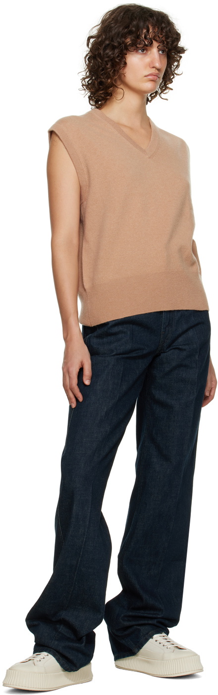 extreme cashmere Tan n°243 Spencer Vest