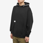 WTAPS Men's X3.0 Popover Logo Hoody in Black