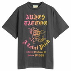 Aries Men's Faded Tattoo Shop T-Shirt in Black
