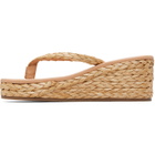 Ancient Greek Sandals Beige Etheria Low Wedge Heeled Sandals