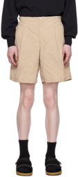 kolor Beige Pleated Shorts