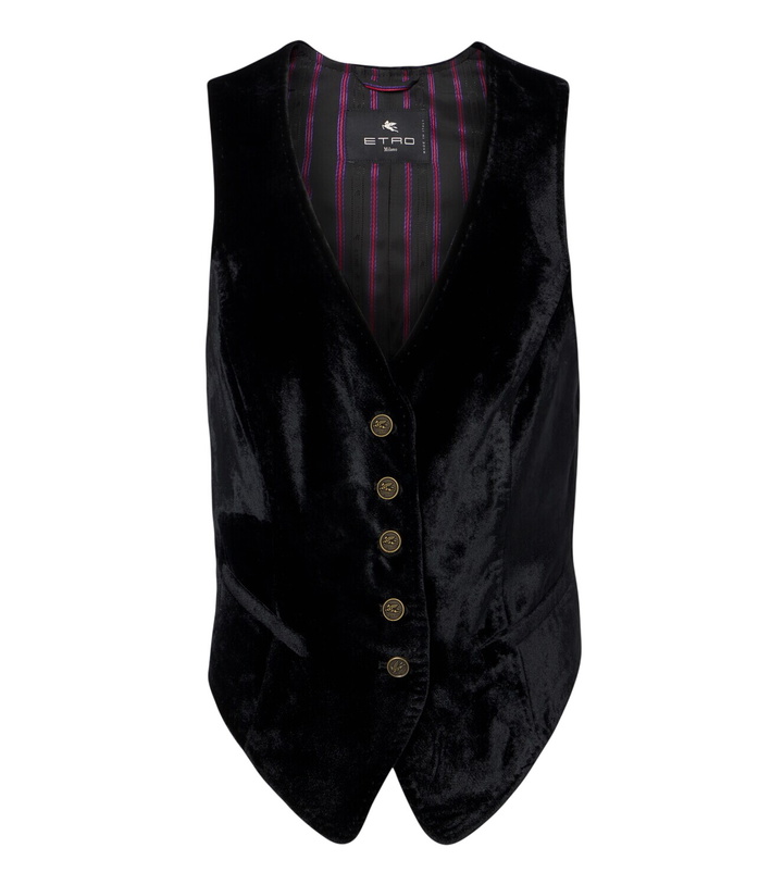 Photo: Etro Pegaso velvet vest