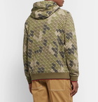 Burberry - Logo-Print Cotton-Jersey Hoodie - Army green