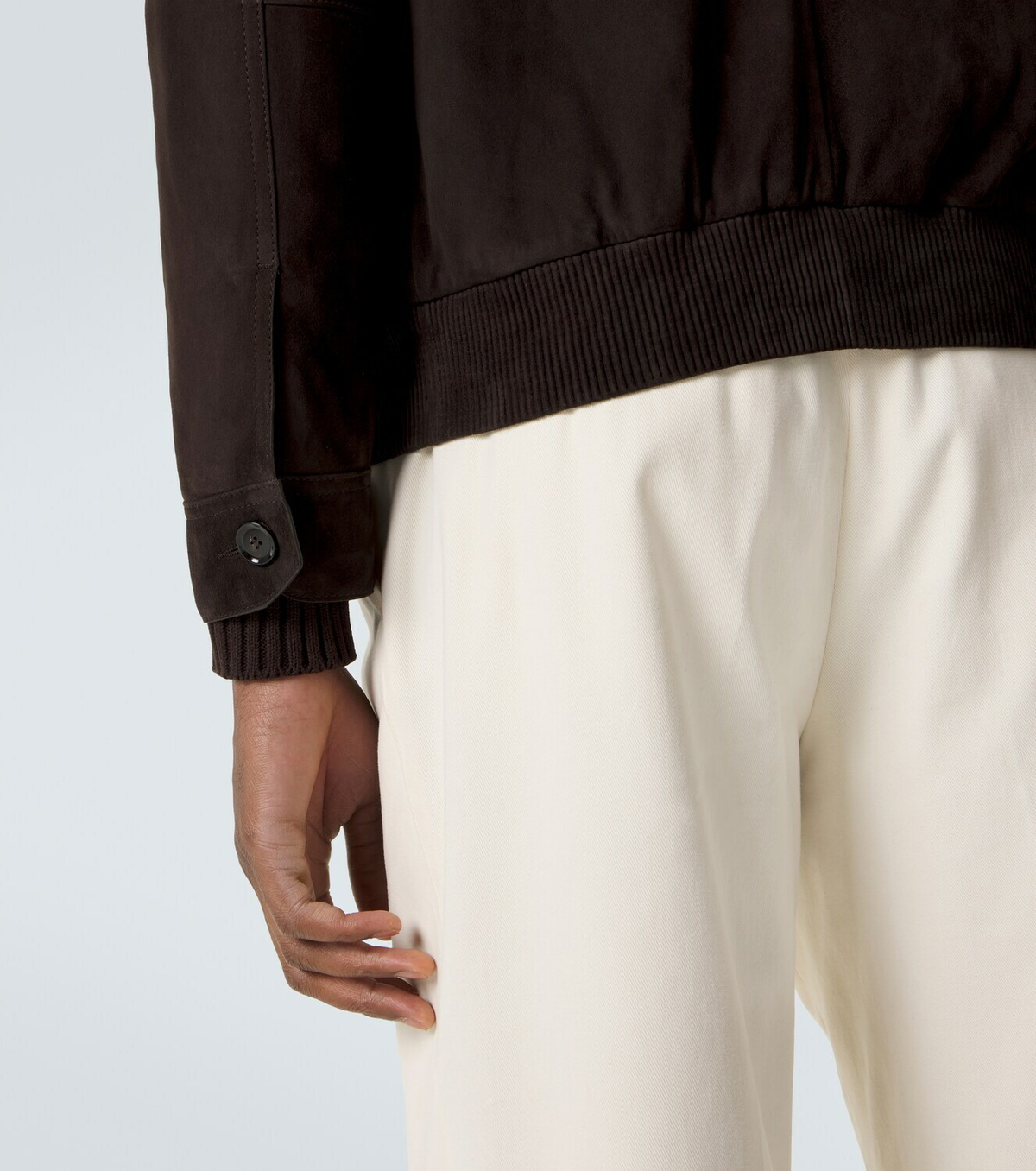 Brioni Suede bomber jacket