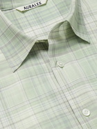 Auralee - Checked Wool-Blend Shirt - Green