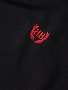 Balenciaga - Oversized Logo-Embroidered Cotton Polo Shirt - Black