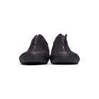Yohji Yamamoto Black Canvas Gore Slip-On Sneakers