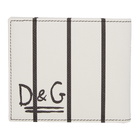 Dolce and Gabbana White The King Bifold Wallet