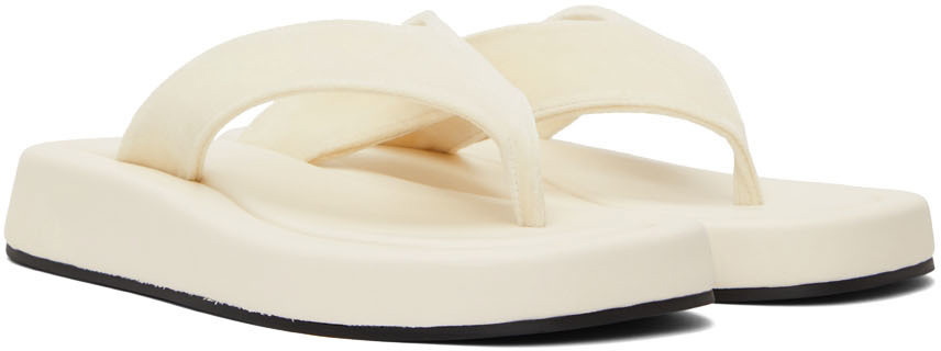 The Row White Ginza Sandals