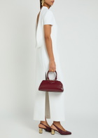 Givenchy Antigona East-west Small Leather top Handle bag - Burgundy - One Size