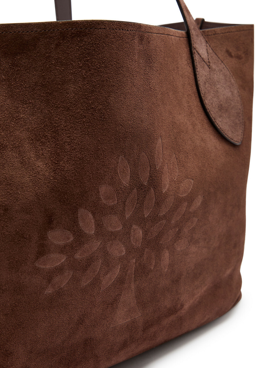 Mulberry Oversized Suede Tote bag - Chocolate - One Size