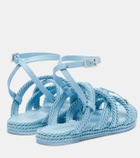 Mach & Mach Embellished woven sandals