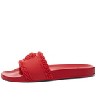 Versace Men's Medusa Pool Slide in Red