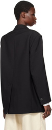 Weekend Max Mara Black Oversized Wool Blazer