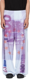 Gerrit Jacob Purple Printed Sweatpants