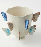 Bordallo Pinheiro Cloudy Butterflies Small vase by Claudia Schiffer