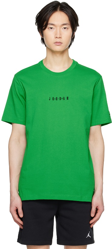 Photo: Nike Jordan Green Embroidered T-Shirt