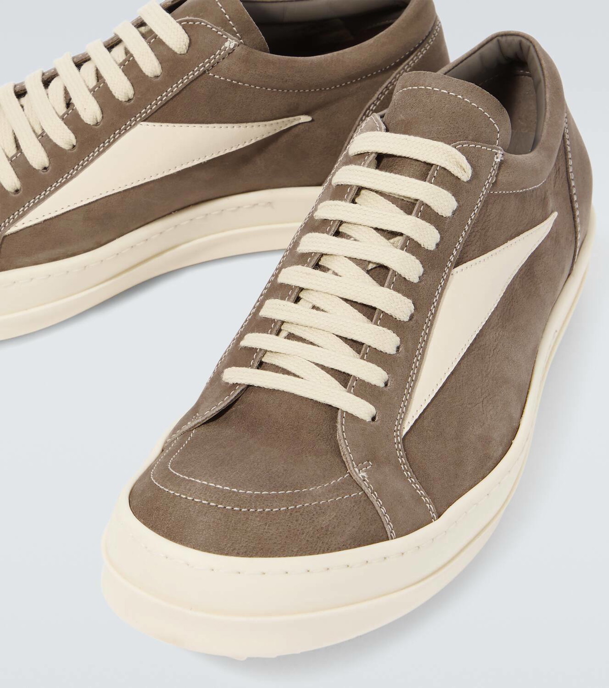 【関税＆送料込み】Rick Owens Vintage Leather Sneaker Rick Owens Vintage low-top Leather Sneakers | Black