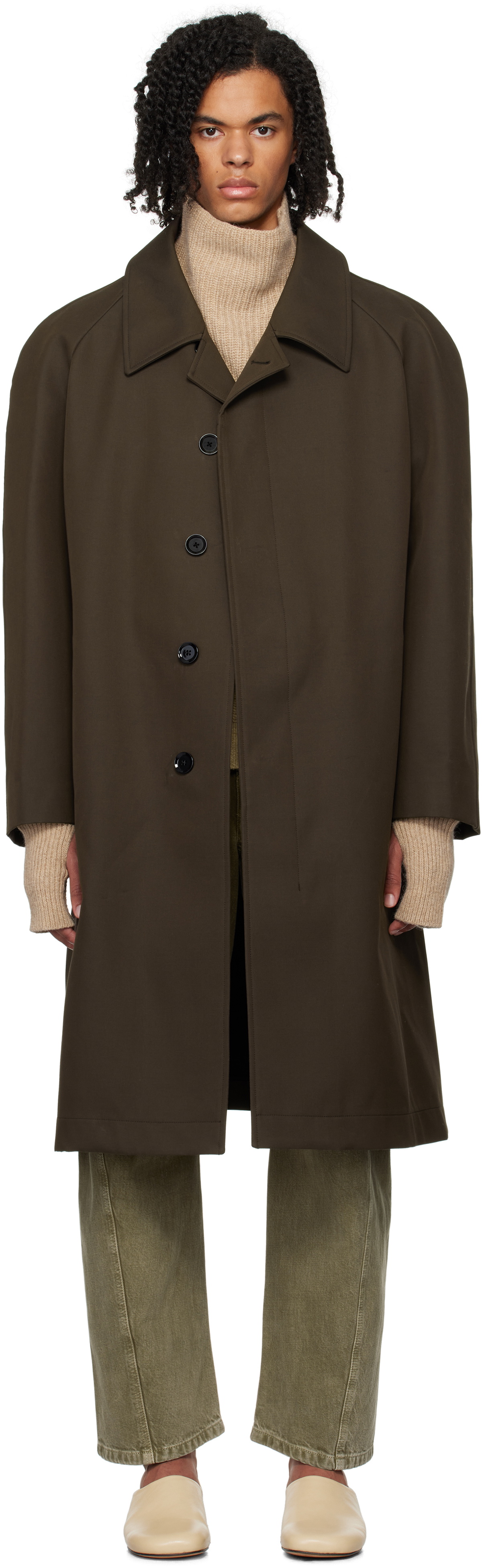 【関税込み】LEMAIRE ブラウン Car ジャケット LEMAIRE Brown Car Coat Lemaire