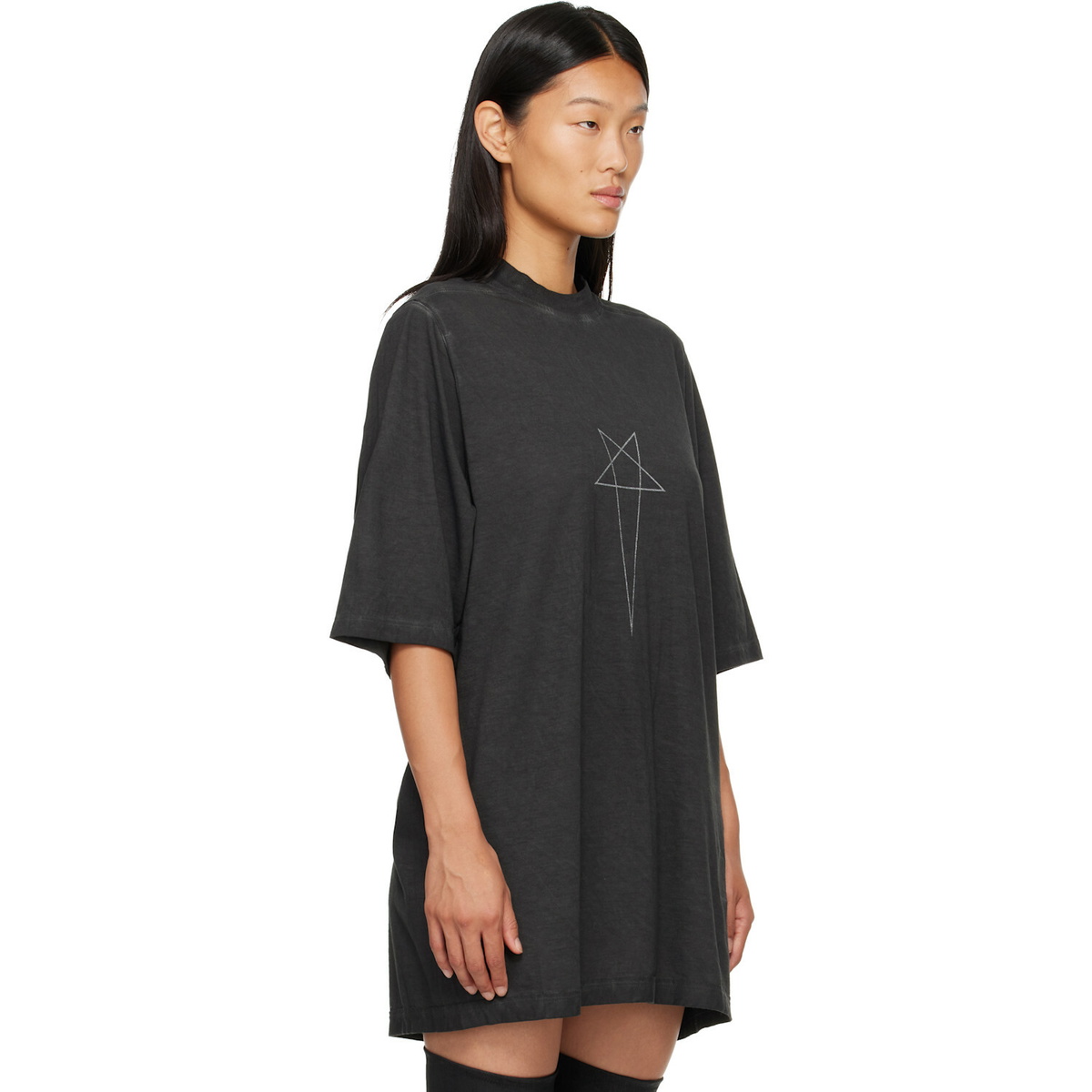 Rick Owens DRKSHDW Black Tower Jumbo S/S T-shirt