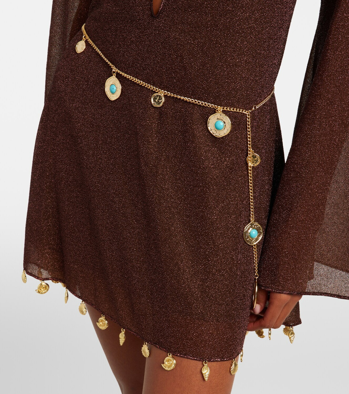 Oséree Embellished chain belt