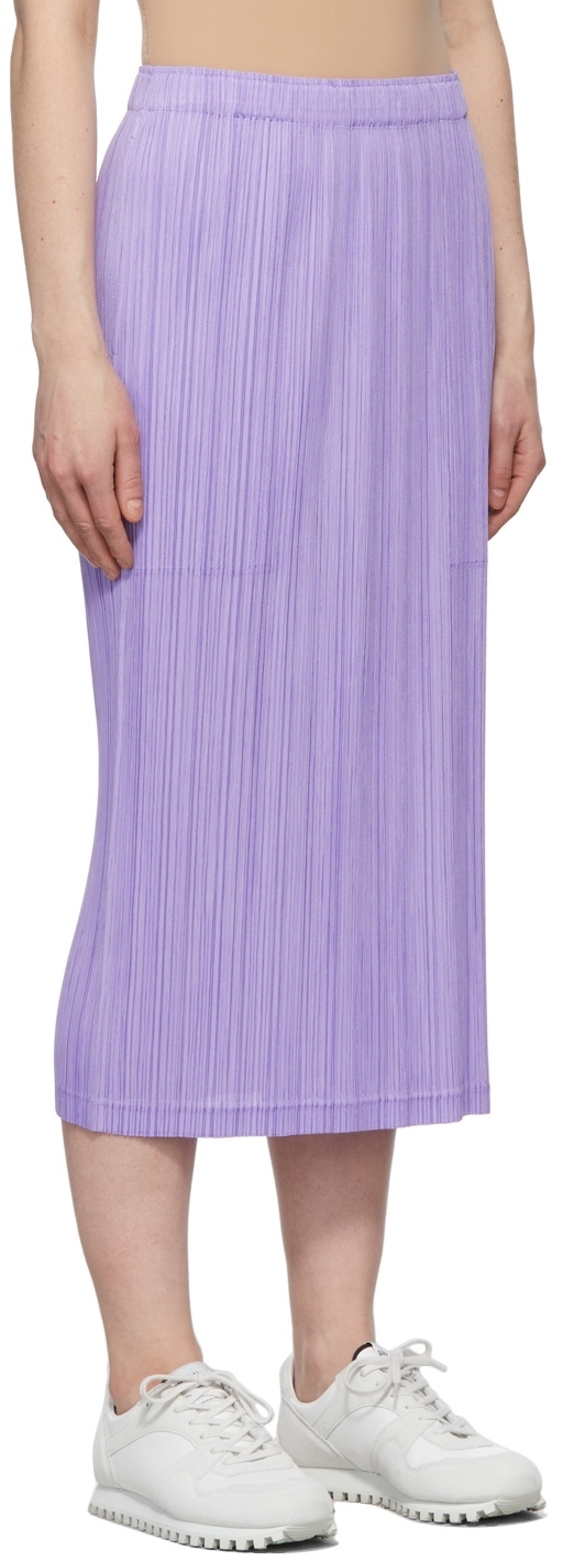 Pleats Please Issey Miyake Purple Thicker Bottoms 1 Skirt Pleats