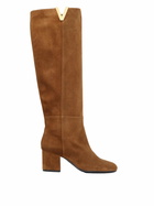 Via Roma 15 Brown Boots With Golden V