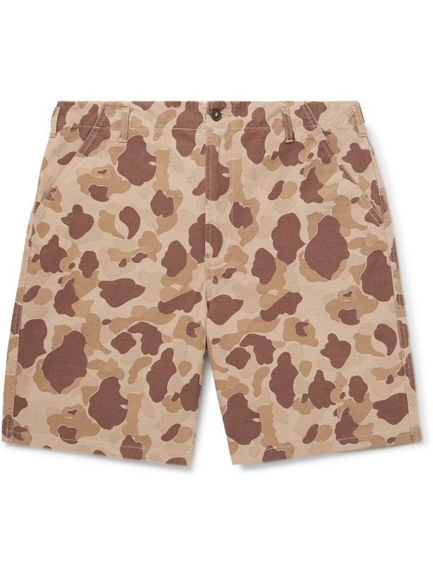 Photo: UNIVERSAL WORKS - Peacekeeper Camouflage-Print Cotton-Ripstop Shorts - Brown