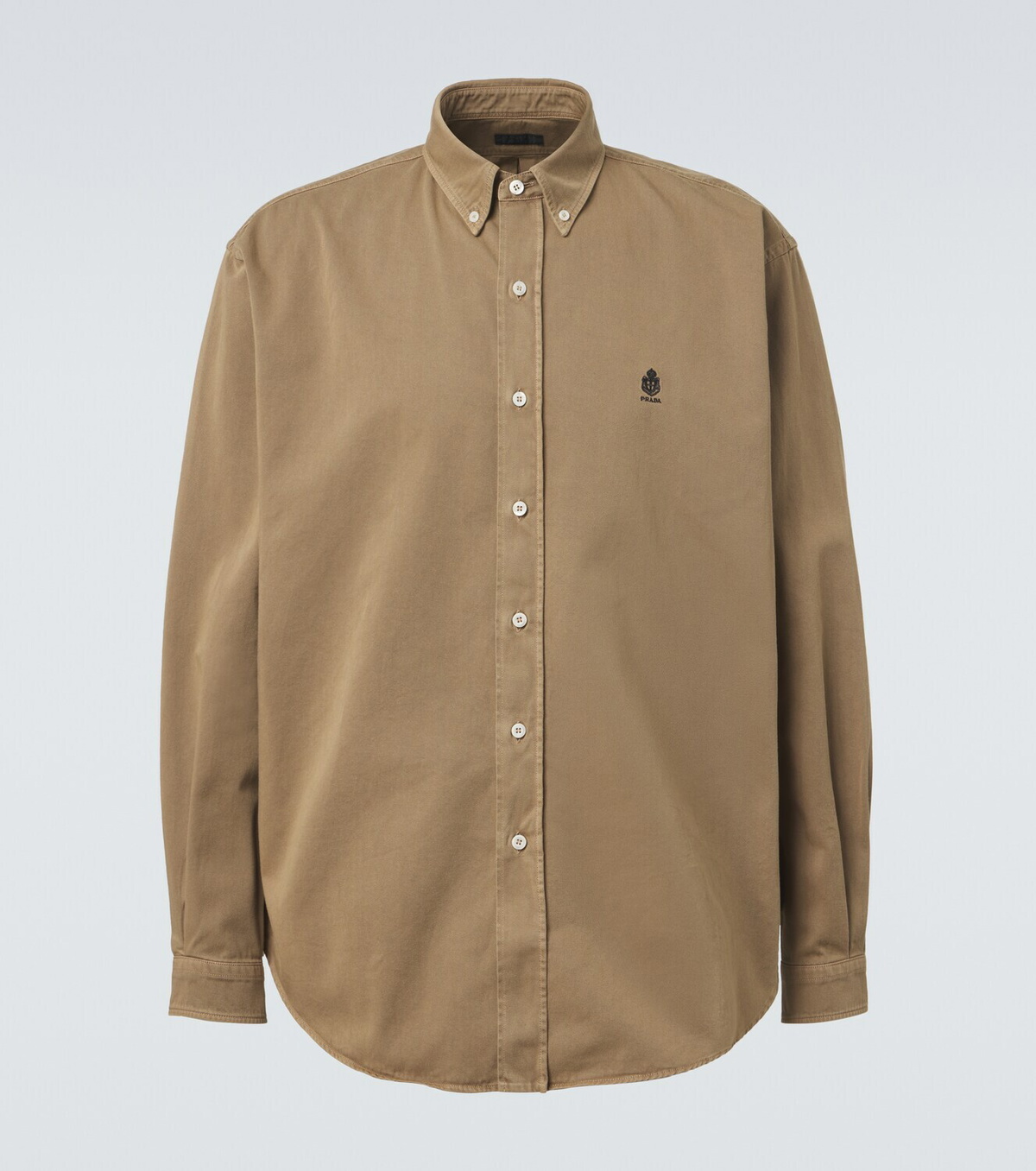 Prada Embroidered cotton shirt