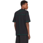 Li-Ning Black and Green Contrast Stitch T-Shirt
