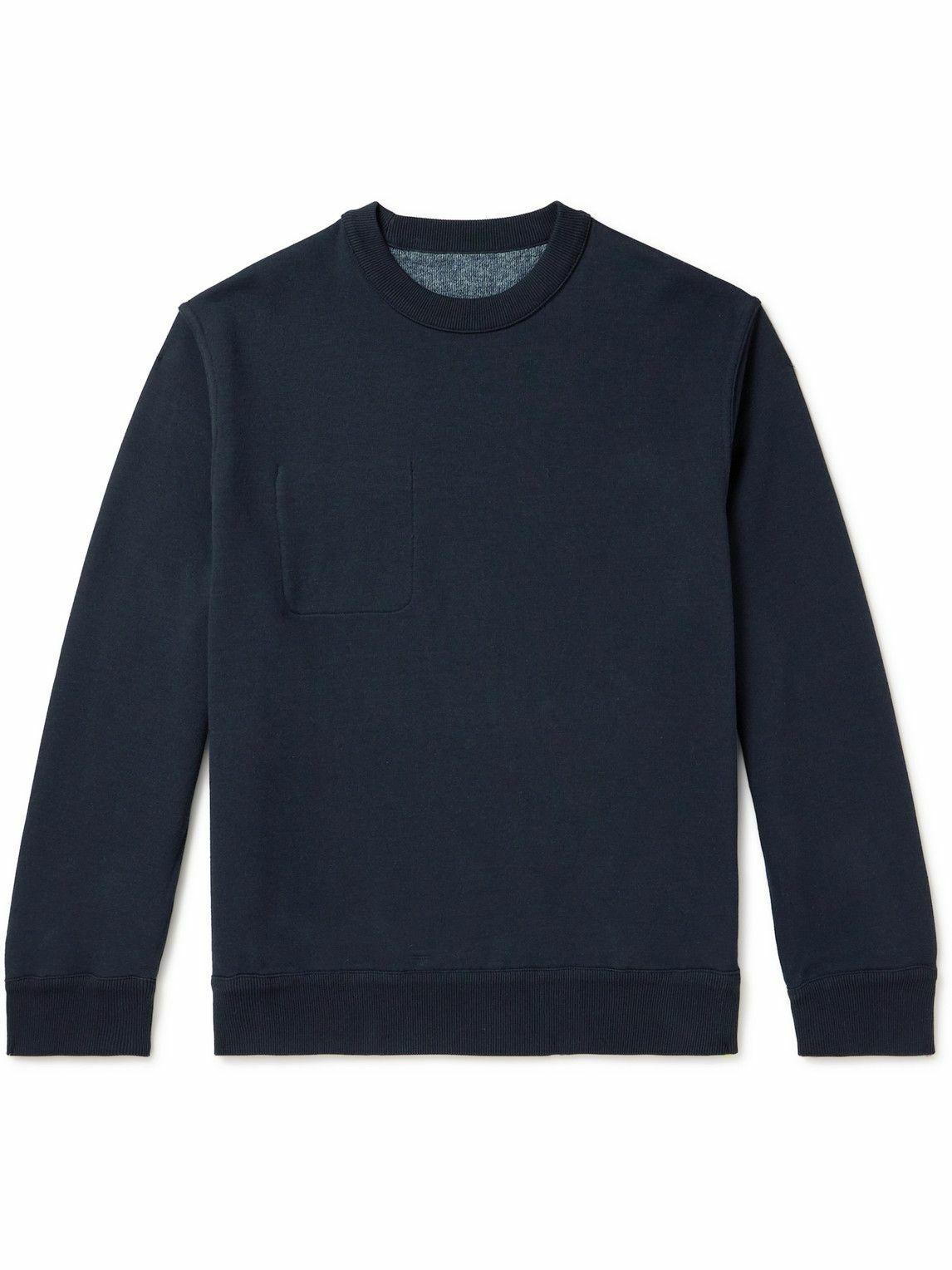 Photo: Oliver Spencer - Reversible Organic Cotton-Jersey Sweatshirt - Blue