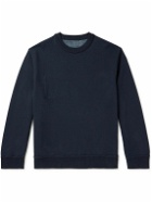 Oliver Spencer - Reversible Organic Cotton-Jersey Sweatshirt - Blue