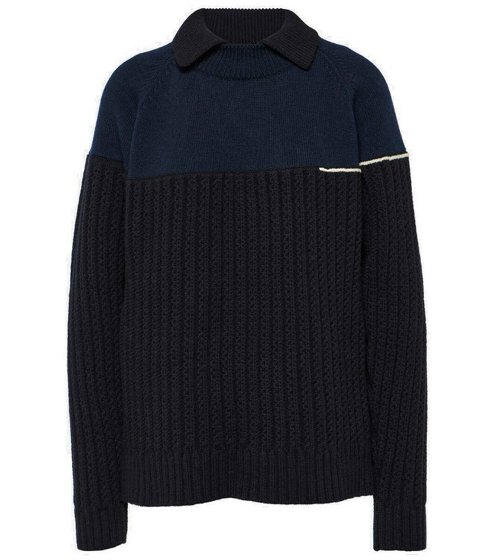 Photo: Victoria Beckham Double-collar wool sweater