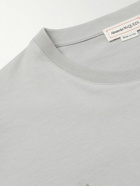 Alexander McQueen - Logo-Print Cotton-Jersey T-Shirt - Gray