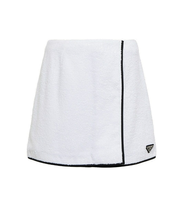 Photo: Prada Cotton terry miniskirt