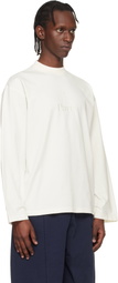 VETEMENTS Off-White 'Paris' Embroidered Longsleeve T-shirt