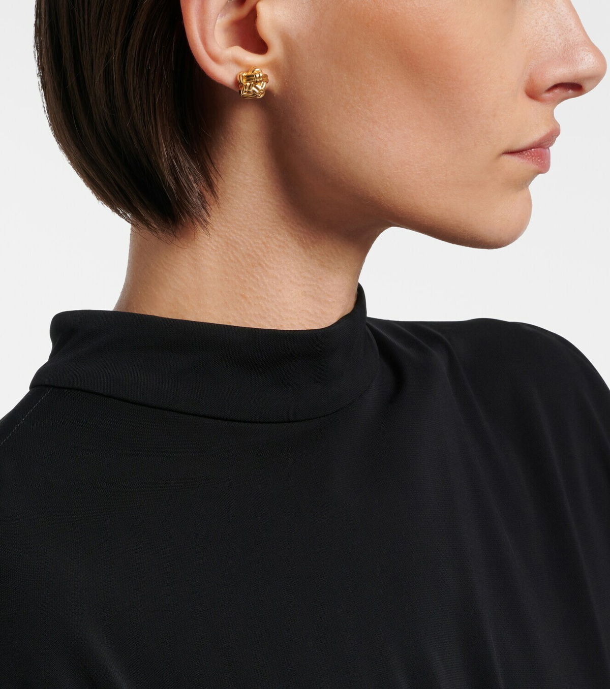 Bottega Veneta Knot 18kt gold-plated sterling silver earrings