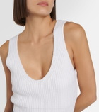 Proenza Schouler White Label cotton and cashmere crop top