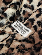 Wacko Maria - Leopard-Print Faux Fur Zip-Up Track Jacket - Neutrals