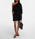 Eres Twist one-shoulder silk and cotton jacquard top