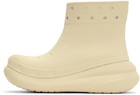 Crocs Off-White Crush Boots