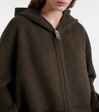 Khaite Dolem hooded oversized wool jacket