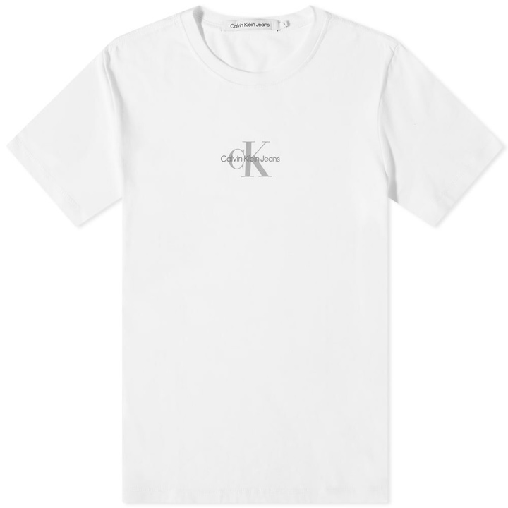 Photo: Calvin Klein Men's Monogram Logo T-Shirt in White